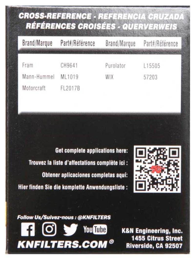K&N 07-09 Mazdaspeed3 Performance Gold Oil Filter (OEM style cartridge filter) - HP-7013