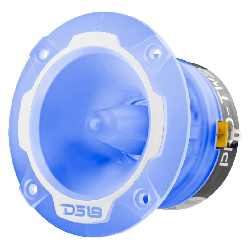 DS18 3.8in Super Bullet Tweeter 240 Watts RMS 1in Aluminum Vc 4 ohm RGB LED Lights- Pair - PRO-TW2L - angle view