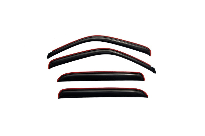 AVS 02-06 Cadillac Escalade EXT Ventvisor In-Channel Front &amp; Rear Window Deflectors 4pc - Smoke - 194355