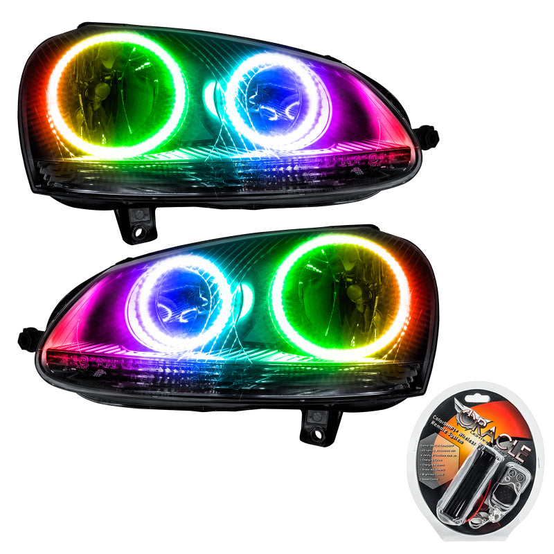 Oracle 06-10 Volkswagen Jetta SMD HL - Chrome - ColorSHIFT - 7098-330