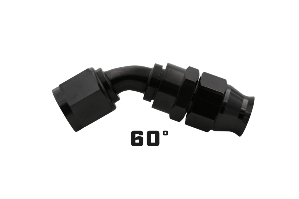 Aeromotive PTFE Hose End - AN-10 - 90 Deg - Black Anodized - 15358