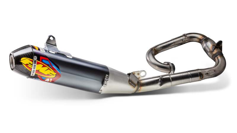 FMF Racing 26+ Yamaha YZ450F Factory Alum. 4.1 RCT w/ Carbon Cap - Complete System w/ MB Header - 044483 - front view