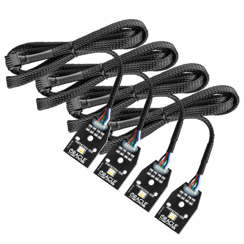 Oracle 15-21 Dodge Charger RGB+W DRL Headlight DRL Kit - ColorSHIFT w/ Simple Cntrl SEE WARRANTY - 1443-504