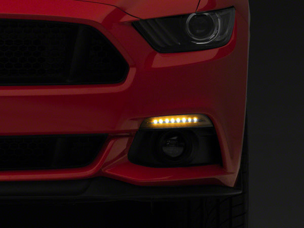 Raxiom 15-17 Ford Mustang Sequential LED Turn Signals - 407781 for 2015-2017 Ford Mustang - front view