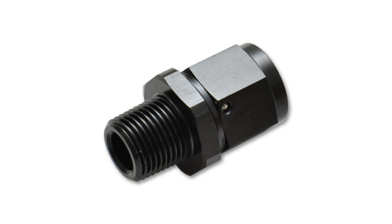Vibrant -10AN to 3/8in NPT Female Swivel Straight Adapter Fitting - 11374