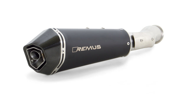 Remus 2018 KTM 790 Duke 77 kW (Euro 4) Hypercone Black Slip On w/Heat Shield - 6783 655218 by Remus