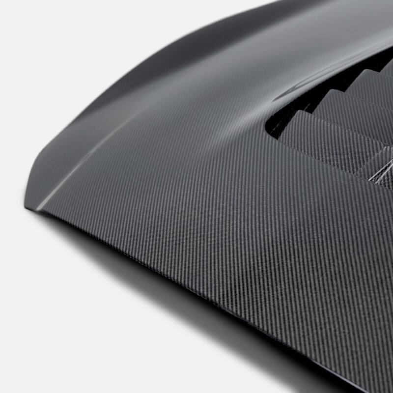 Anderson Composites 15-20 Ford Mustang Shelby GT350/GT350R Type GT5 Double Sided Carbon Fiber Hood - AC-HD15FDMU350-GT5-DS by