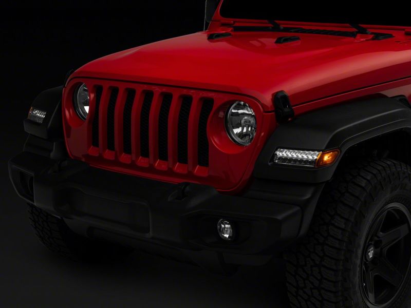 Raxiom 18-23 Jeep Wrangler JL Sport Axial Series Sequential LED Parking/Turn Signal Lights- Chrome - J155020-JL