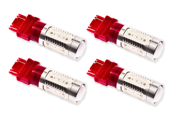 Diode Dynamics 07-13 GMC Sierra 1500 Rear Turn/Tail Light LED 3157 Bulb HP11 LED - Red Set of 4 - DD0051Q for 2008-2024 Ford 