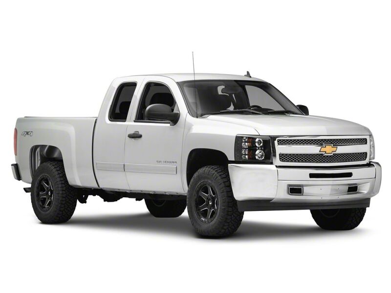 Raxiom 07-13 Chevrolet Silverado 1500 LED Halo Projector Headlights- Black Housing- Clear Lens - S112713 - close-up view 2