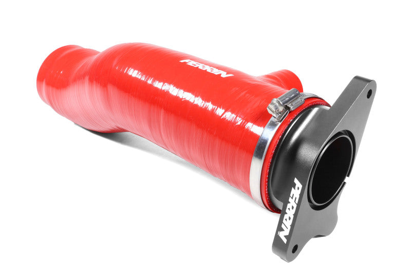 Perrin 2022+ Subaru WRX Long Type Turbo Inlet Hose  - Red - PSP-INT-427RD by Perrin Performance - front view
