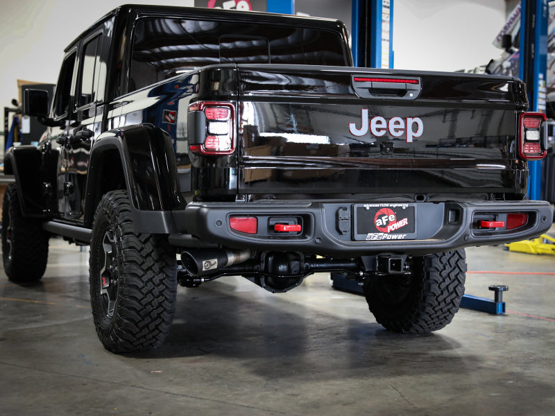 aFe Apollo GT Series 409 Stainless Steel Cat-Back Exhaust 2020 Jeep Gladiator 3.6L - 49-48083-B