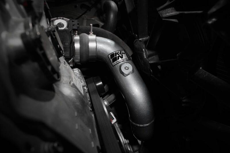 K&amp;N 23-24 GM Colorado/Canyon 2.7L L4 Charge Pipe - Aluminum Tube - Gunmetal Gray - 77-1021KC