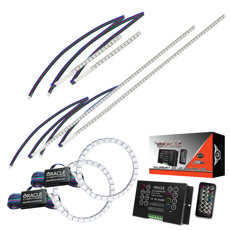 Oracle 16-18 Honda Pilot DRL Upgrade w/ Halo Kit - ColorSHIFT w/ 2.0 Controller SEE WARRANTY - 1323-333
