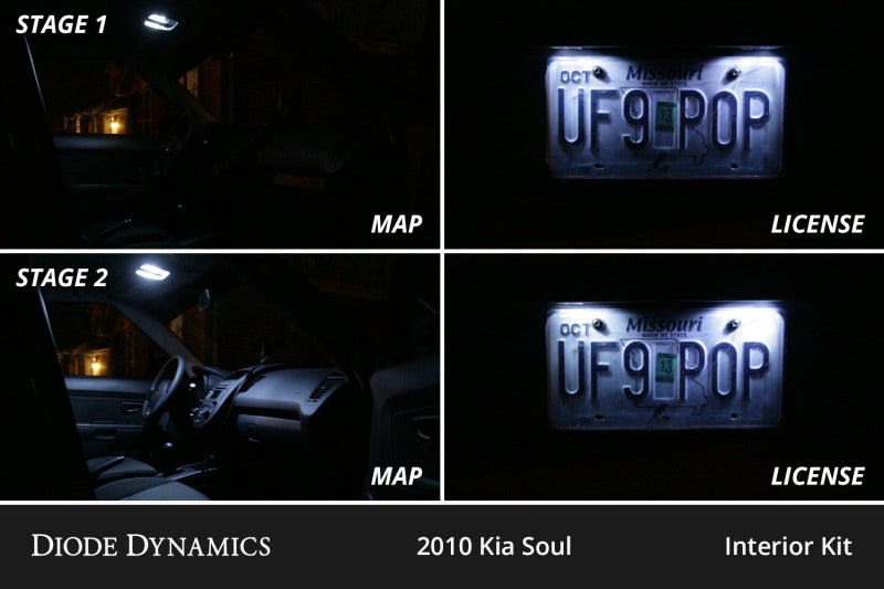 Diode Dynamics 14-19 Kia Soul Interior LED Kit Cool White Stage 1 - DD0533
