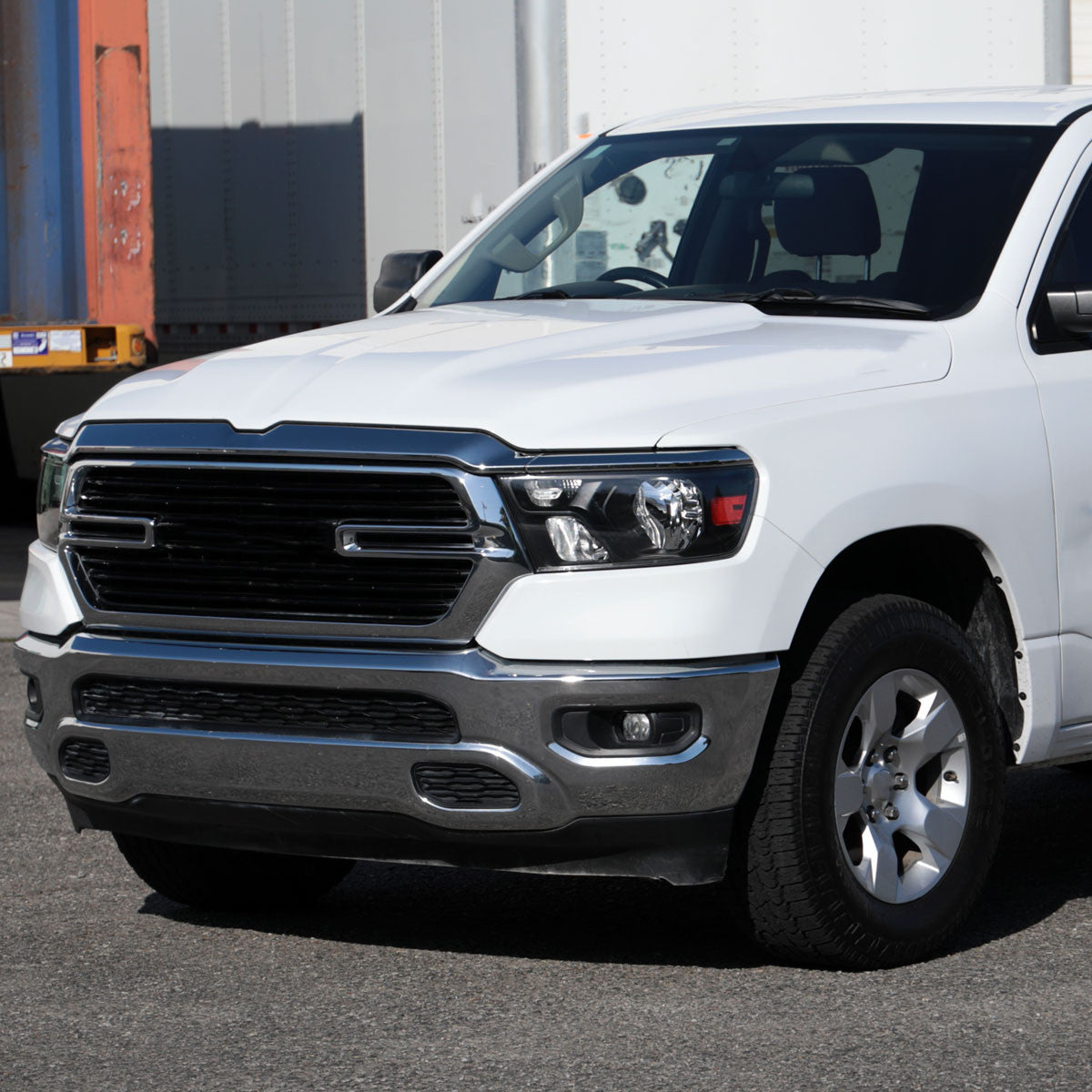 Spec-D Tuning - 2019-2024 Dodge Ram 1500 Factory Style Crystal Headlight - Driver Side Only (Black Housing / Clear Lens) - 2LH-RAM1915JM-L-RS