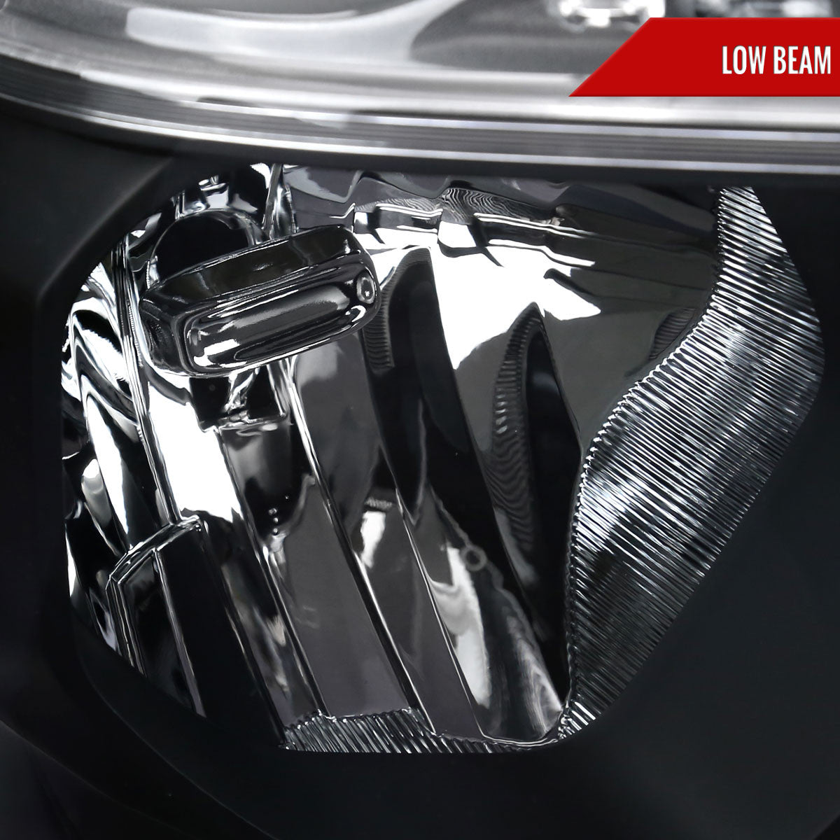 Spec-D Tuning - 2019-2024 Dodge Ram 1500 Factory Style Crystal Headlight - Passenger Side Only (Black Housing / Clear Lens) - 2LH-RAM1915JM-R-RS