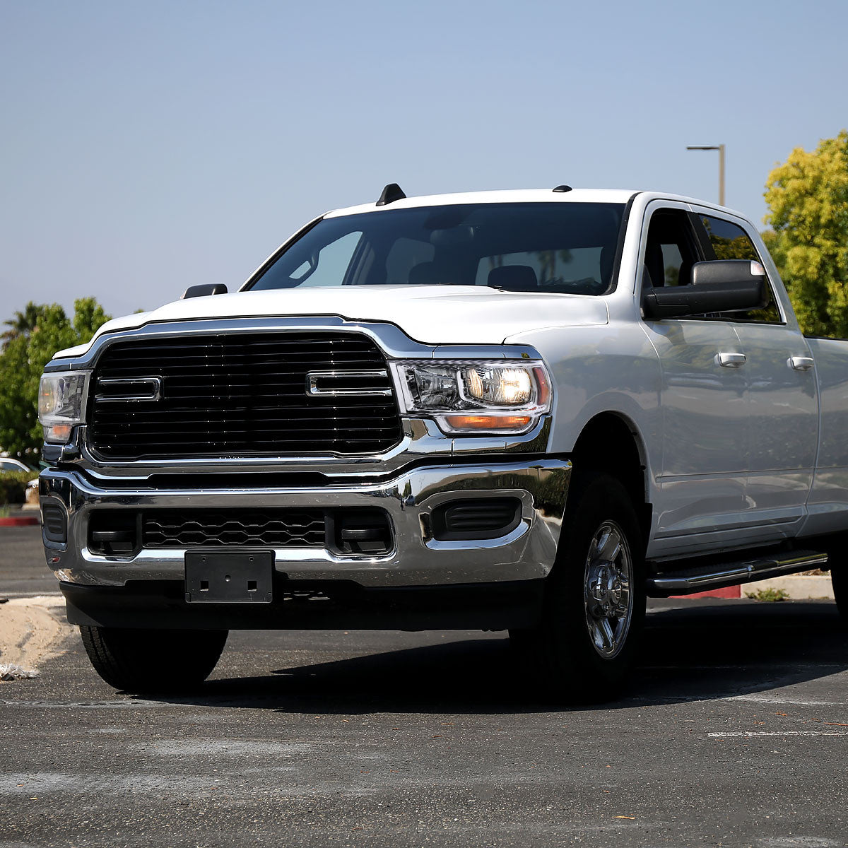 Spec-D Tuning - 2019-2024 Dodge Ram 2500 3500 Factory Style Crystal Headlight - Driver Side Only (Chrome Housing / Clear Lens) - 2LH-RAM1925-L-RS