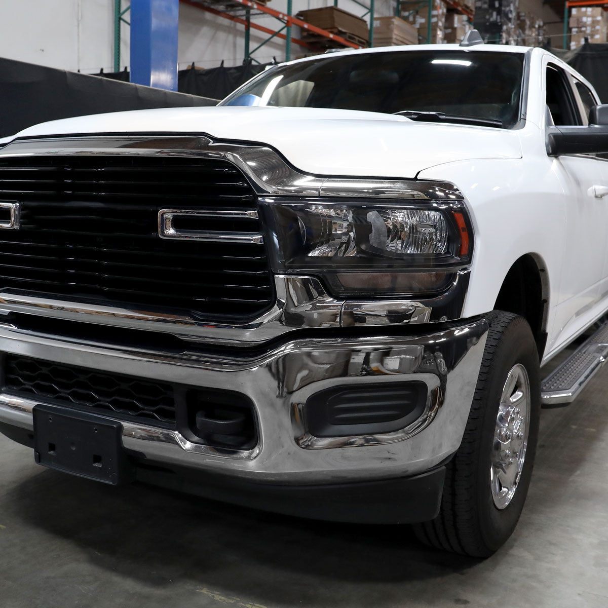 Spec-D Tuning - 2019-2024 Dodge Ram 2500 3500 Factory Style Crystal Headlight - Driver Side Only (Black Housing / Clear Lens) - 2LH-RAM1925JM-L-RS