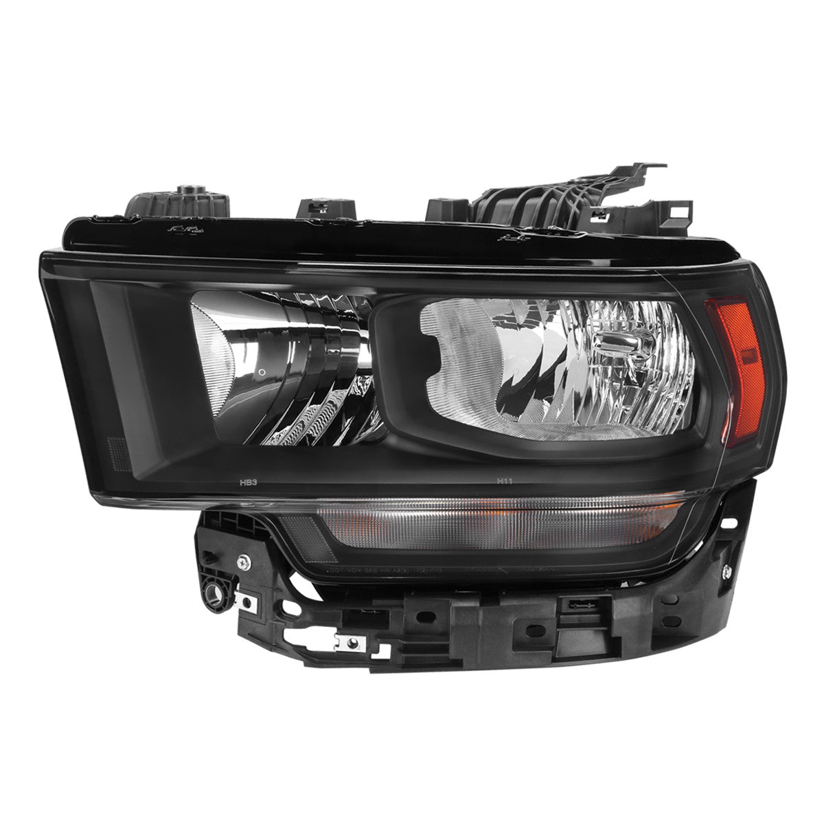 Spec-D Tuning - 2019-2024 Dodge Ram 2500 3500 Factory Style Crystal Headlight - Driver Side Only (Black Housing / Clear Lens) - 2LH-RAM1925JM-L-RS