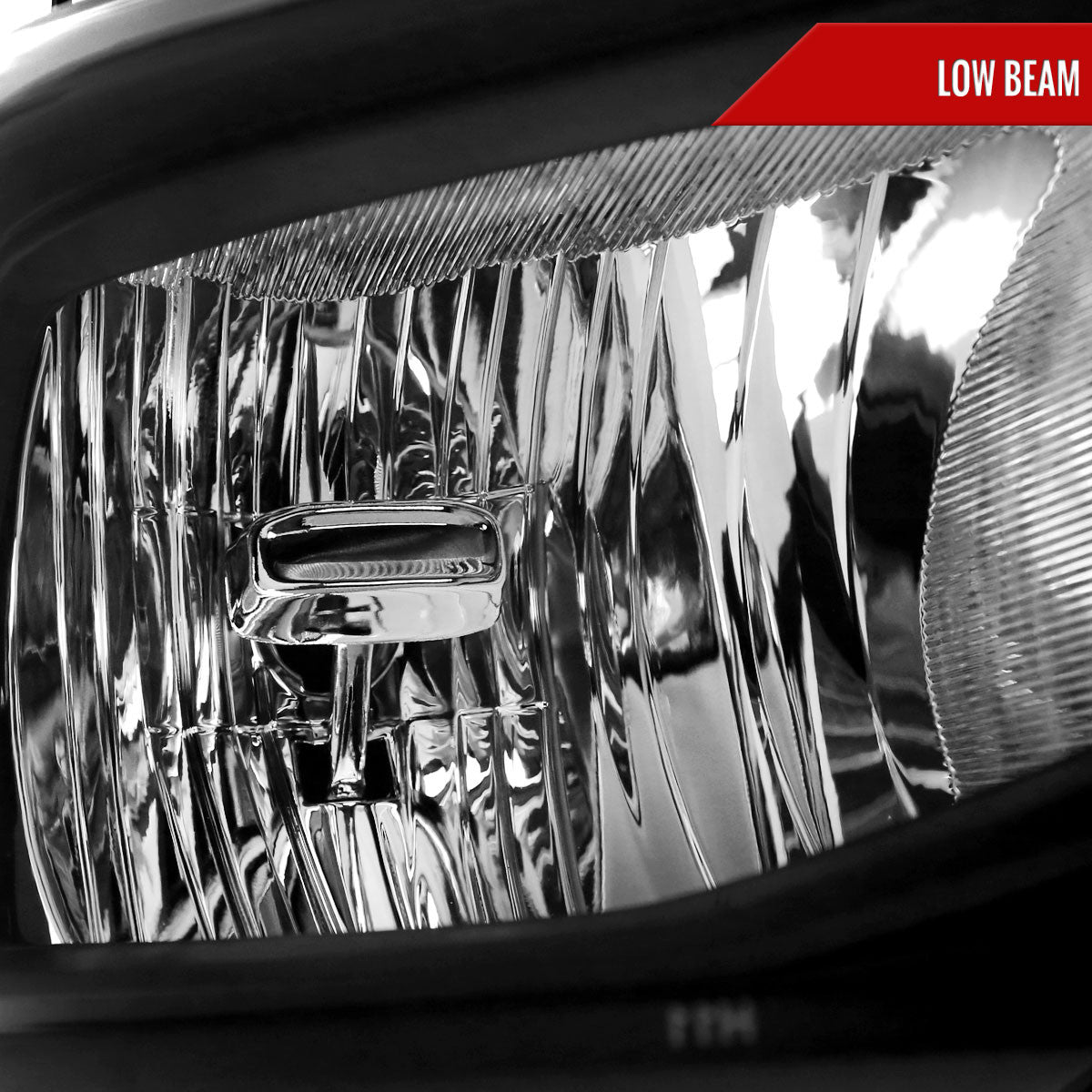 Spec-D Tuning - 2019-2024 Dodge Ram 2500 3500 Factory Style Crystal Headlight - Passenger Side Only (Black Housing / Clear Lens) - 2LH-RAM1925JM-R-RS