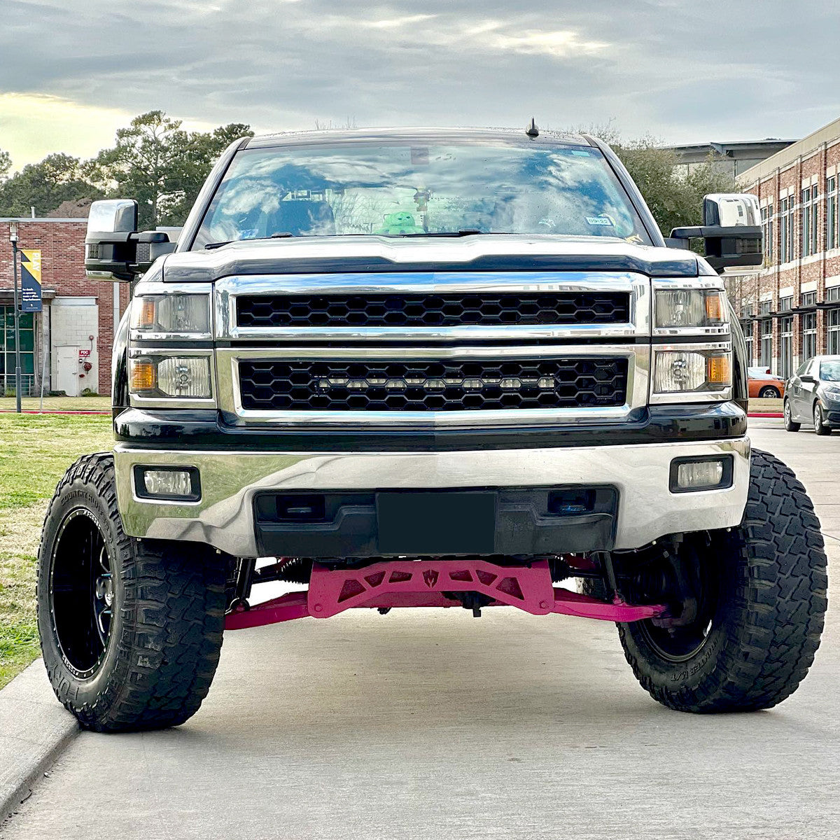 Spec-D Tuning - 2014-2015 Chevrolet Silverado 1500 Factory Style Headlights w/ Amber Reflectors (Matte Black Housing/Clear Lens) - 2LH-SIV14JM-RS