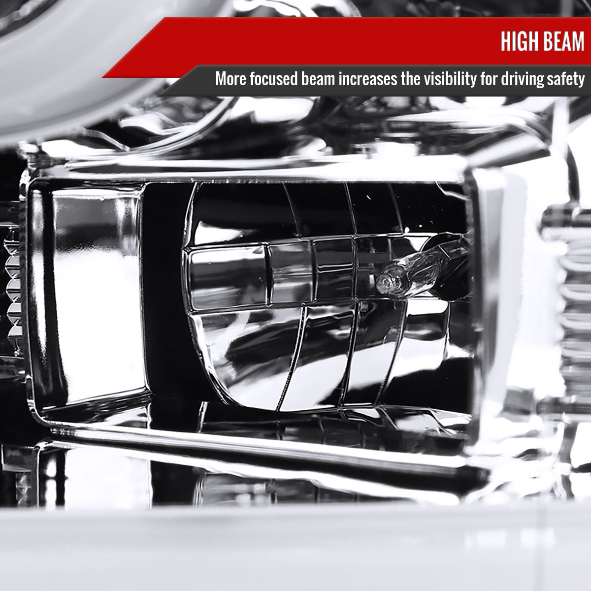 Spec-D Tuning - 2015-2017 Ford F-150 LED Bar Projector Headlights (Chrome Housing/Clear Lens) - 2LHP-F15015-TM