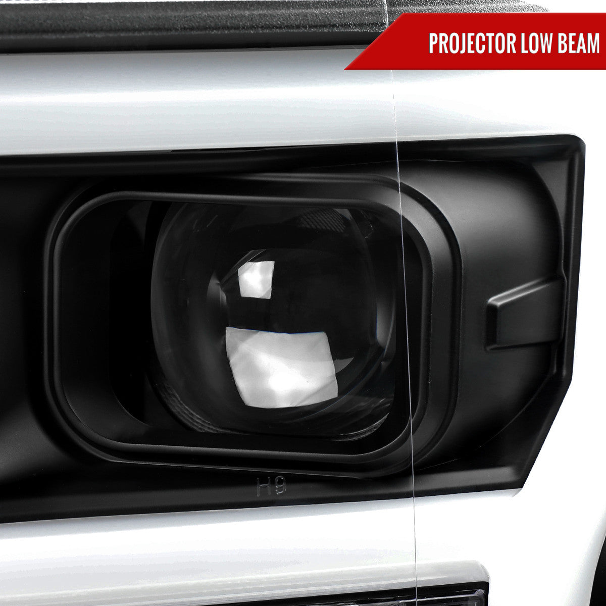 Spec-D Tuning - 2018-2020 Ford F-150 LED C-Bar Projector Headlights (Black Housing / Clear Lens) - 2LHP-F15018JM-TM