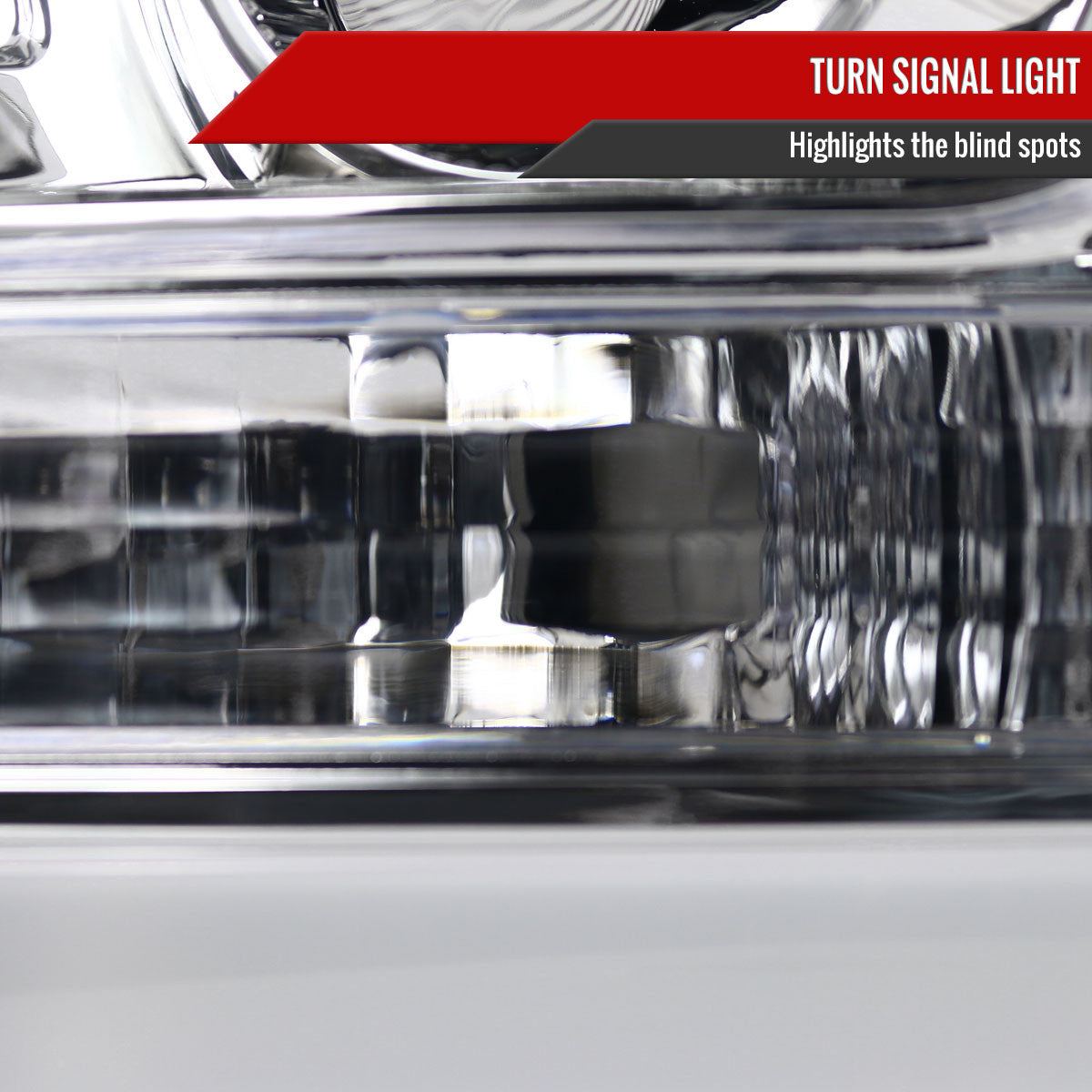 Spec-D Tuning - 2011-2016 F-250/F-350/F-450/F-550 LED C-Bar Projector Headlights (Chrome Housing/Clear Lens) - 2LHP-F25011-TM