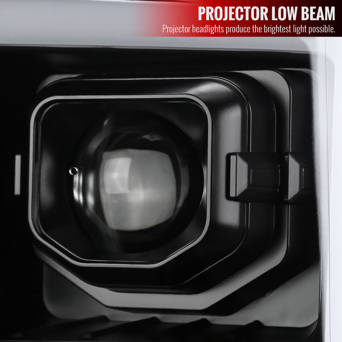 Spec-D Tuning - 2011-2016 Ford F-250 F-350 F-450 F-550 Switchback Sequential LED C-Bar Projector Headlights (Matte Black Housing/Clear Lens) - 2LHP-F25011JM-SQ-RS