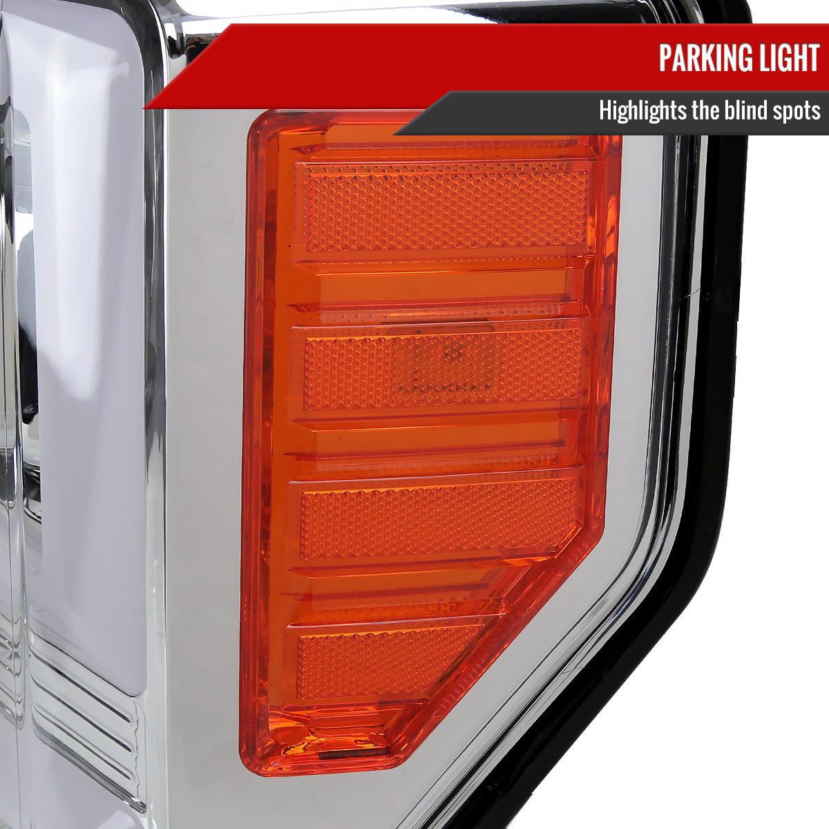 Spec-D Tuning - 2017-2019 Ford F-250 F-350 F-450 F-550 LED C-Bar Projector Headlights w/ Switchback Sequential Turn Signals (Chrome Housing/Clear Lens) - 2LHP-F25017-SQ-RS