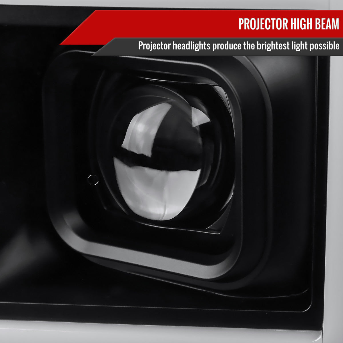 Spec-D Tuning - 2017-2019 Ford F-250 F-350 F-450 F-550 LED C-Bar Projector Headlights w/ Switchback Sequential Turn Signals (Black Housing/Clear Lens) - 2LHP-F25017JM-SQ-RS