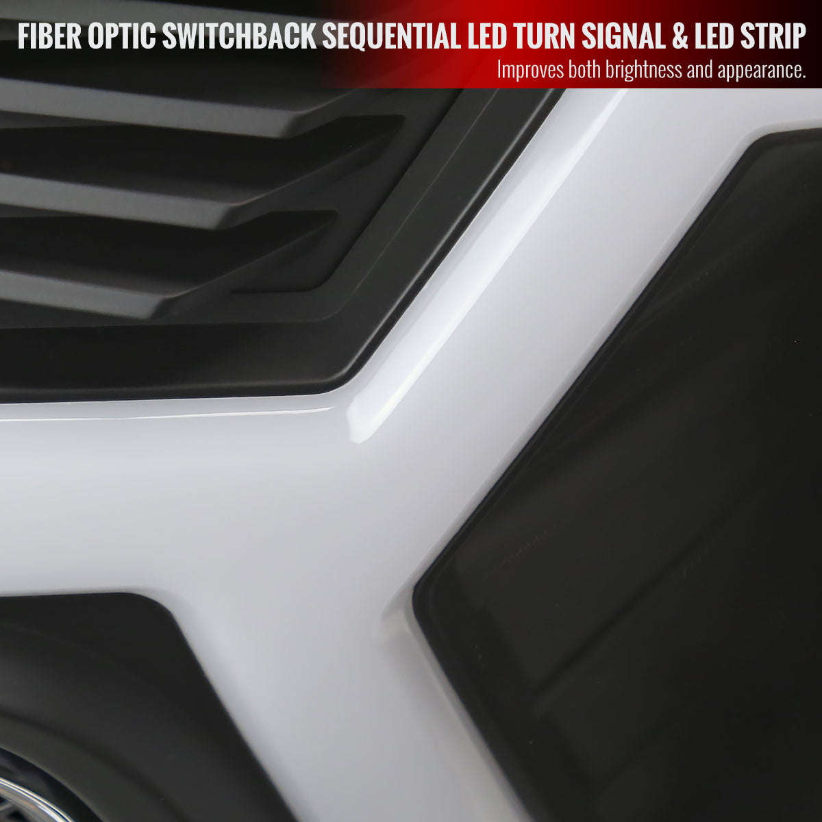 Spec-D Tuning - 2012-2015 Toyota Tacoma Switchback Sequential LED Bar Projector Headlights (Matte Black Housing/Clear Lens) - 2LHP-TAC12JM-SQ-RS