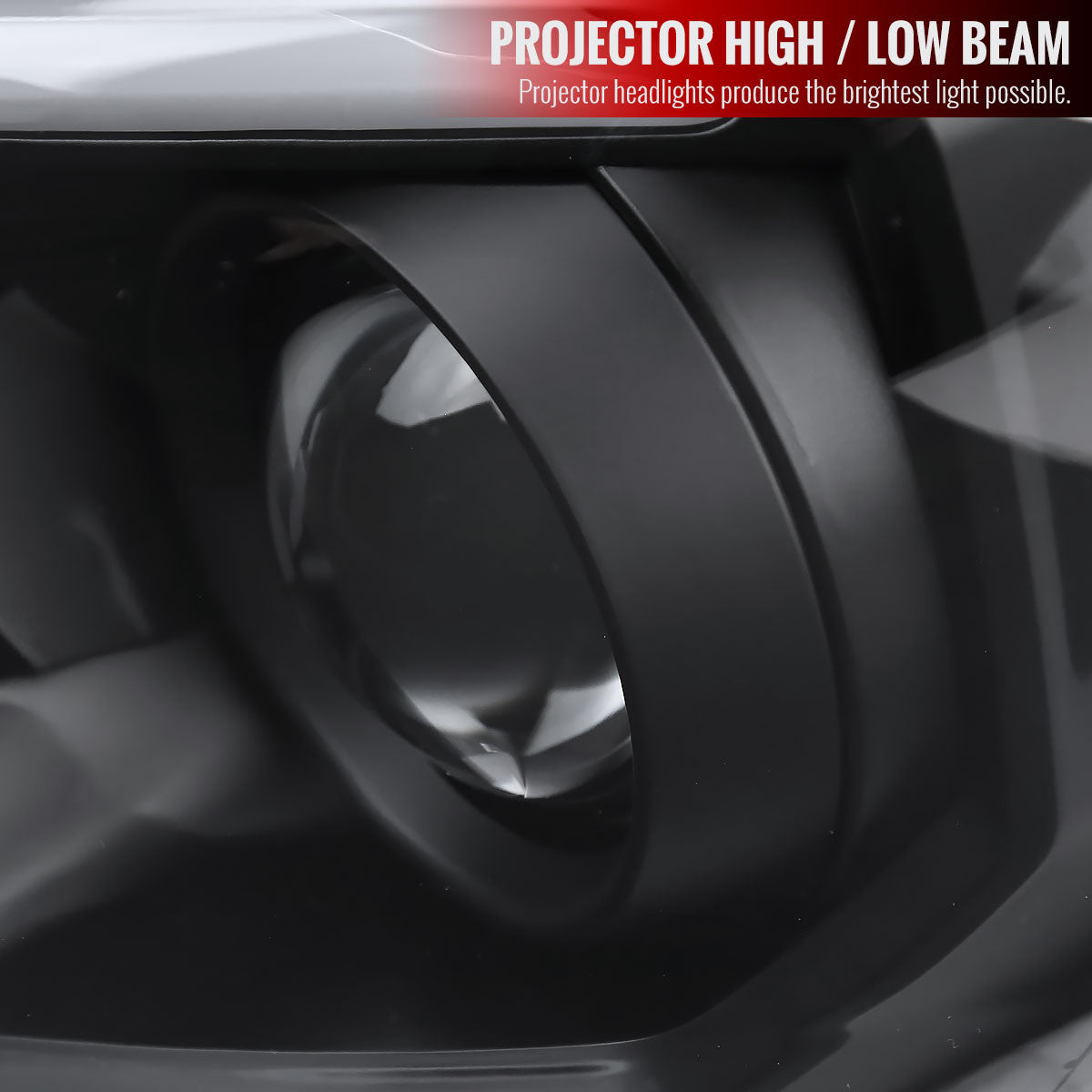 Spec-D Tuning - 2016-2023 Toyota Tacoma Switchback Sequential LED Bar Projector Headlights (Matte Black Housing/Clear Lens) - 2LHP-TAC16JM-SQ-RS