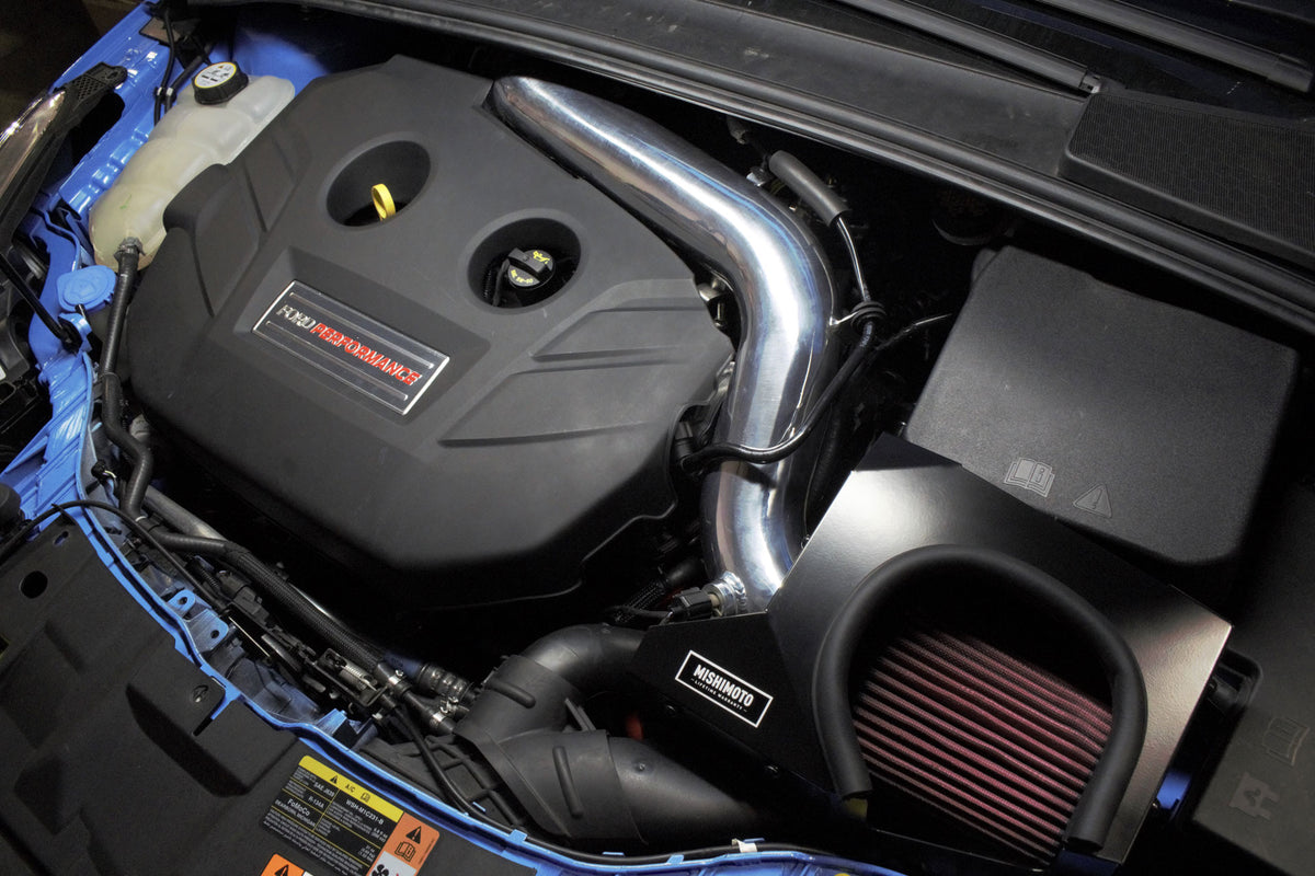 Mishimoto 2016+ Ford Focus RS Performance Air Intake Kit - Polished - MMAI-RS-16P for 2014-2019 Mini Cooper - side view