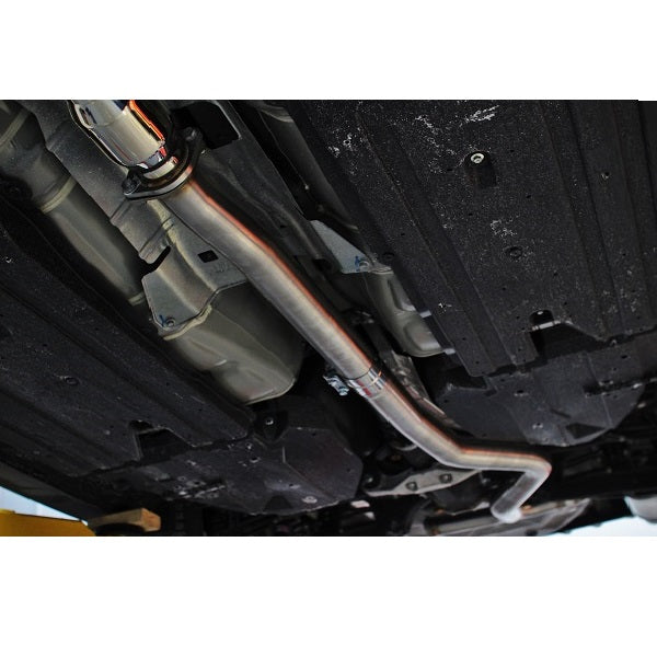 Mishimoto 2015 Subaru WRX 3in Stainless Steel Cat-Back Exhaust - MMEXH-WRX-15 for 2015-2021 Subaru WRX - rear view