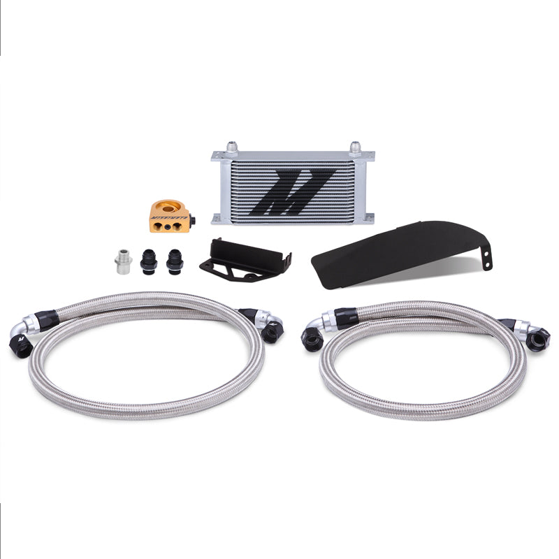 Mishimoto 2017+ Honda Civic Type R Direct Fit Oil Cooler Kit - Silver - MMOC-CTR-17TSL for 2017-2022 Honda Civic Type R - ang