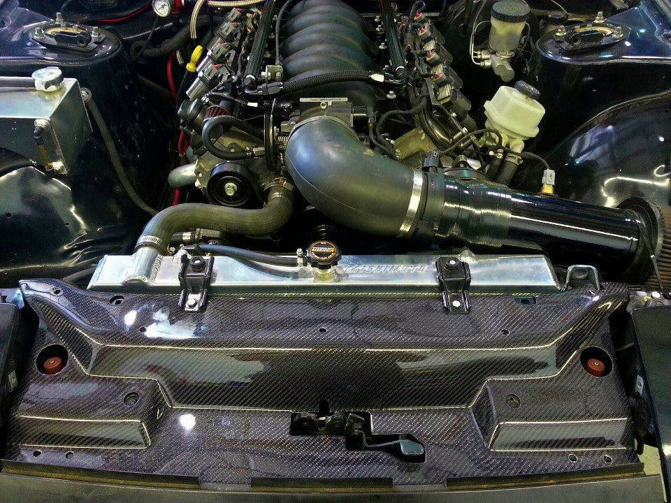 Mishimoto 89-94 Nissan 240sx w/ KA Aluminum Radiator - MMRAD-240-89KA for 2010 Aston Martin V12 Vantage - angle view