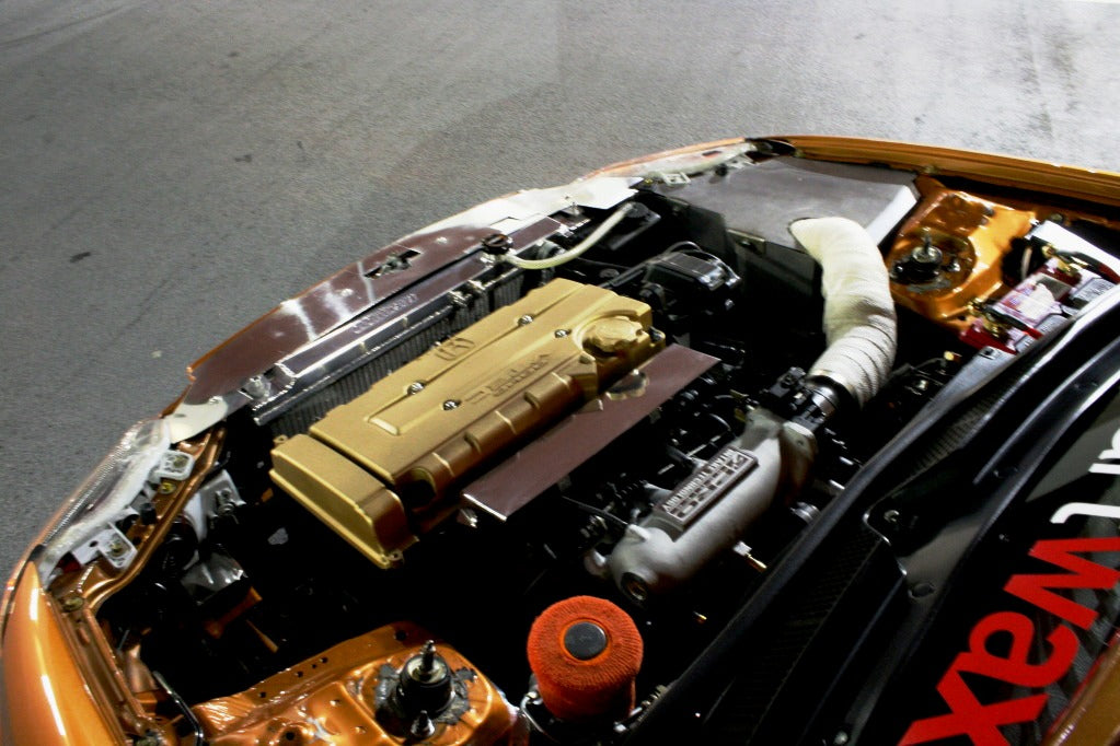 Mishimoto 94-01 Acura Integra Manual Aluminum Radiator - MMRAD-INT-94 for 1994-2001 Acura Integra - angle view