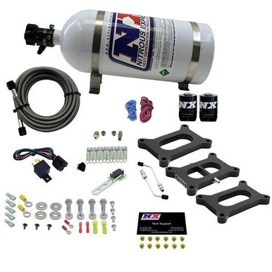 Nitrous Express Holley 2-BBL Tri-Power (3 Plates) Gasoline (50-300hp) - 30026-10