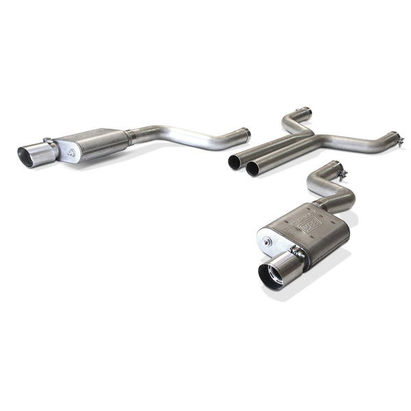 BBK 15-17 Mustang GT Varitune Complete Cat Back Exhaust System (Includes Resonator Delete X-Pipe) - 30065