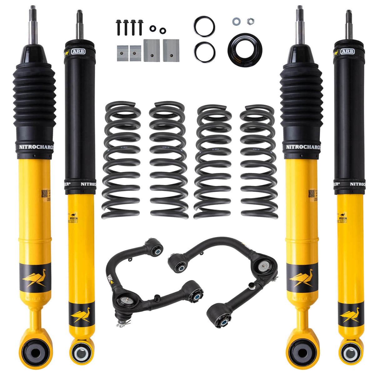 ARB / OME 22-25 Toyota Tundra Frnt & Rear Nitrocharger Plus Kit w/ UCA (3in/0lbs FR - 2in/440lbs RR) - 3008K