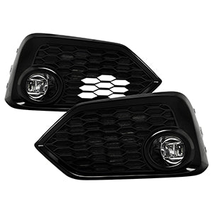 Spyder 16-17 Honda Civic Hatchback (Hatch Only) OEM LED Fog Light w/Switch - Clear (FL-HC2017-LED-C) - 9043338
