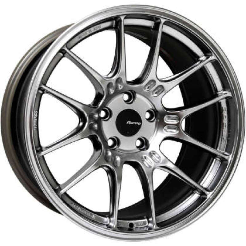Enkei GTC02 17x9 5x100 43mm Offset 75mm Bore Hyper Silver Wheel - 534-790-8043HS