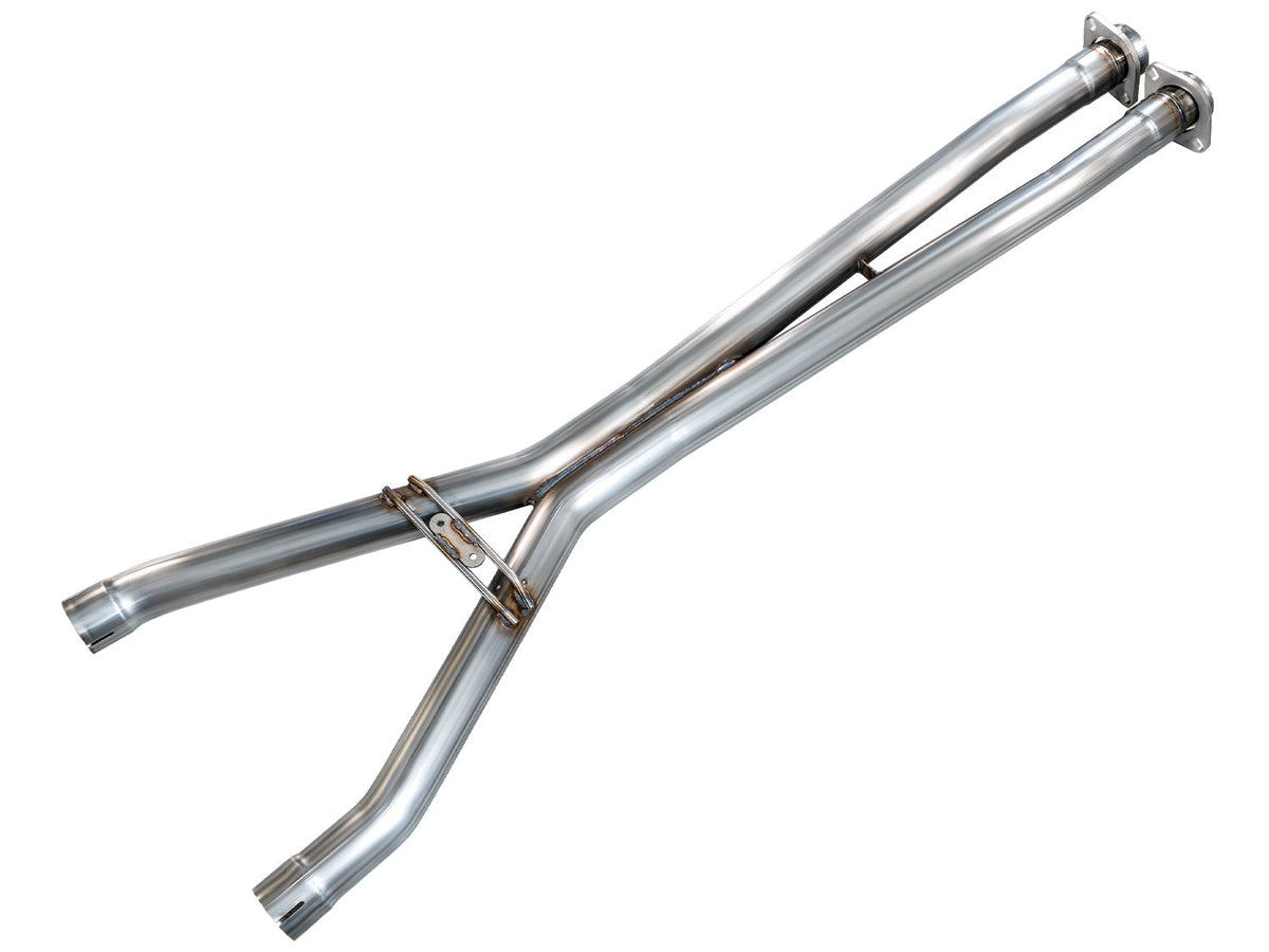 AWE Tuning 05-07 C6 Chevrolet Corvette 6.0L X-Pipe - 3010-11660 for 2005-2008 Chevrolet Corvette - front view