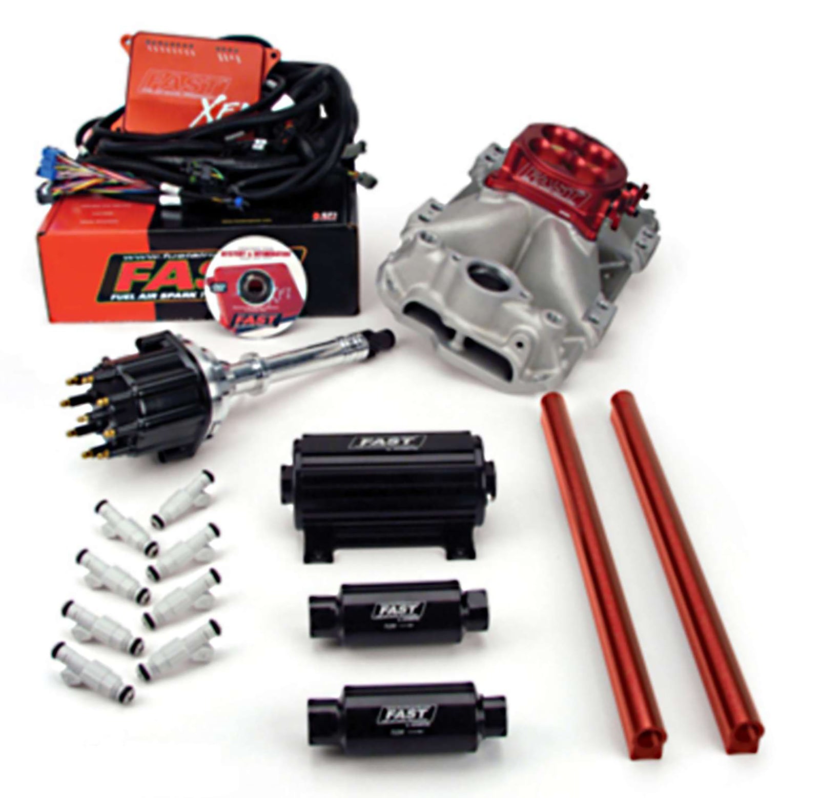 FAST EZ-EFI Kit Complete SBC - 3012350-05E for 1980-1991 GMC Jimmy - front view