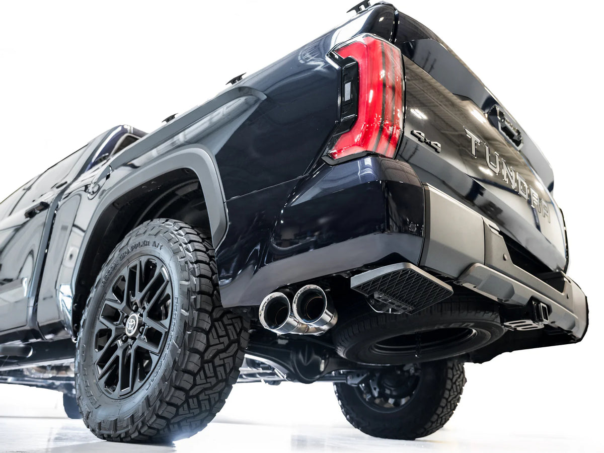 AWE Exhaust for 4th Gen Toyota Tacoma Dual Diamond Black Tips - 3015-33254