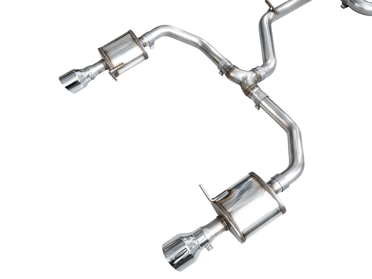 AWE 22-25 Volkswagen Jetta GLI Touring Edition Exhaust - Chrome Silver Tips - 3015-32275