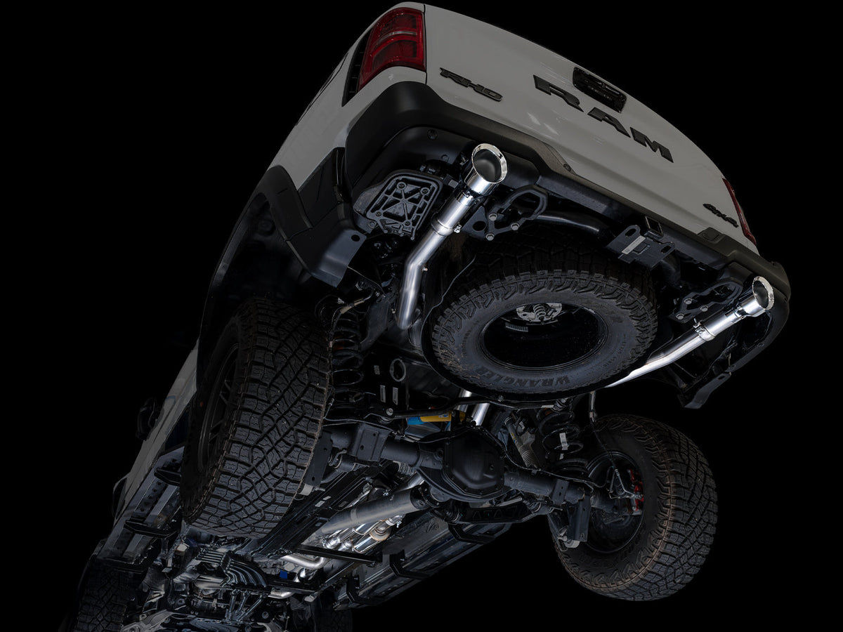 AWE Tuning 2025+ RAM 1500 RHO 3.0 I6 TT 0FG Dual Rear Exit Catback Exhaust - Chrome Silver Tips - 3015-32630