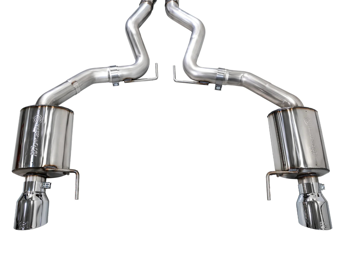 AWE 2024 Ford Mustang GT Fastback S650 RWD Touring Catback Exhaust w/ Dual Chrome Silver Tips - 3015-32650
